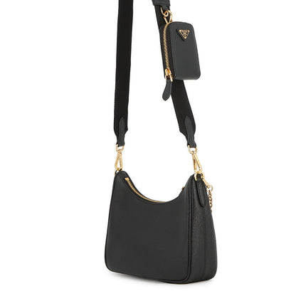 PRADA Re-Edition 2005 2WAYChainShoulder Bag Black1BH204 Saffiano LeatherLeather