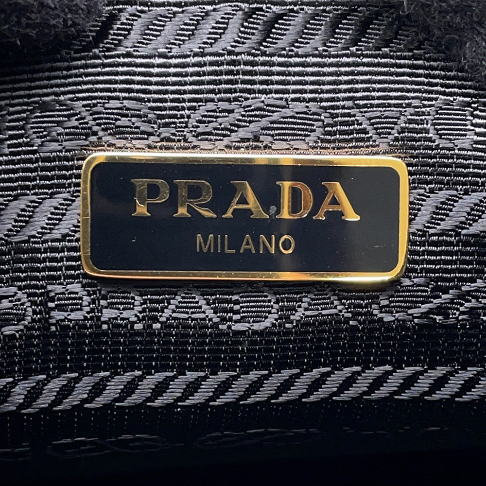 PRADA Re-Edition 2005 2WAYChainShoulder Bag Black1BH204 Saffiano LeatherLeather