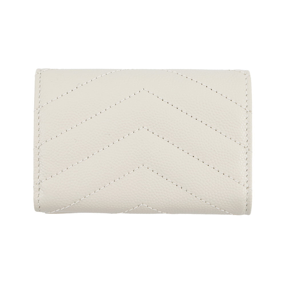 SAINT LAURENT PARIS Origami Tiny Wallet Off-white668274 Leather