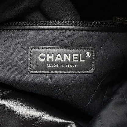 CHANEL CHANEL22 Handbag BlackAS3261 Shiny Calf Leather Size Small