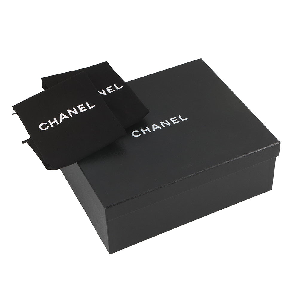 CHANEL CC logo loafersG39602 Leather Size 37 1/2