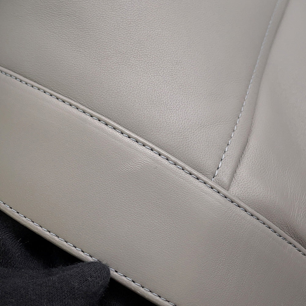 LOEWE Trapeze Leather Jacket Size 36 GrayS540Y34L35 Leather