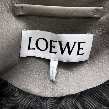 LOEWE Trapeze Leather Jacket Size 36 GrayS540Y34L35 Leather