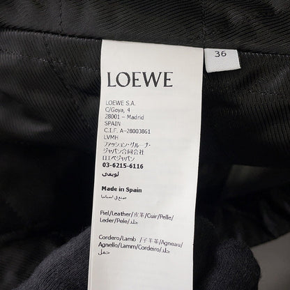 LOEWE Trapeze Leather Jacket Size 36 GrayS540Y34L35 Leather