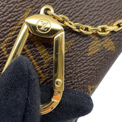 LOUIS VUITTON Pouch Purse Brown/WhiteM25732 Monogram CowhideLeather