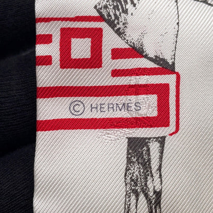 HERMES Twilly Garde Robe Pop Blanc/Multicolor Silk100%