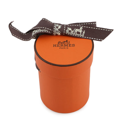 HERMES Twilly A Thousand and One Rabbits Mille et Un Lapins Parme/Rose Vif/Camel Silk100%