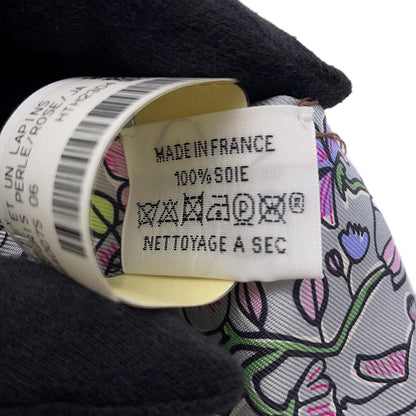 HERMES Twilly A Thousand and One Rabbits Mille et Un Lapins Gripere/Rose/Jaune Silk100%