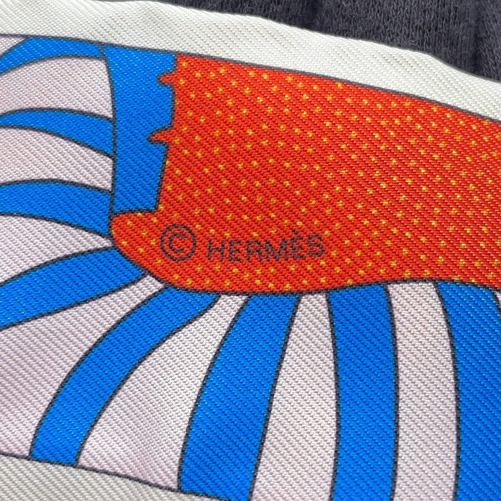 HERMES Twilly HERMES Factory Suite Jaune Viff/Rose Malabar/Vert Silk100%