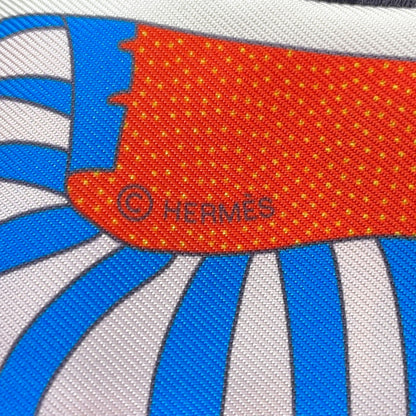 HERMES Twilly HERMES Factory Suite Jaune Viff/Rose Malabar/Vert Silk100%