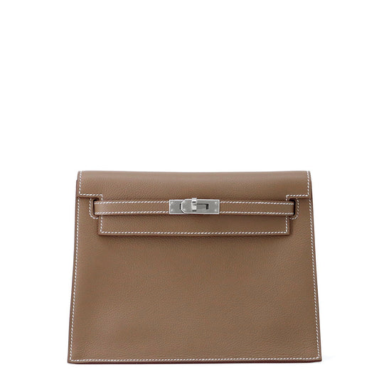 HERMES Kelly Dance 2 Etoupe/Vert Mangrove Evercolor