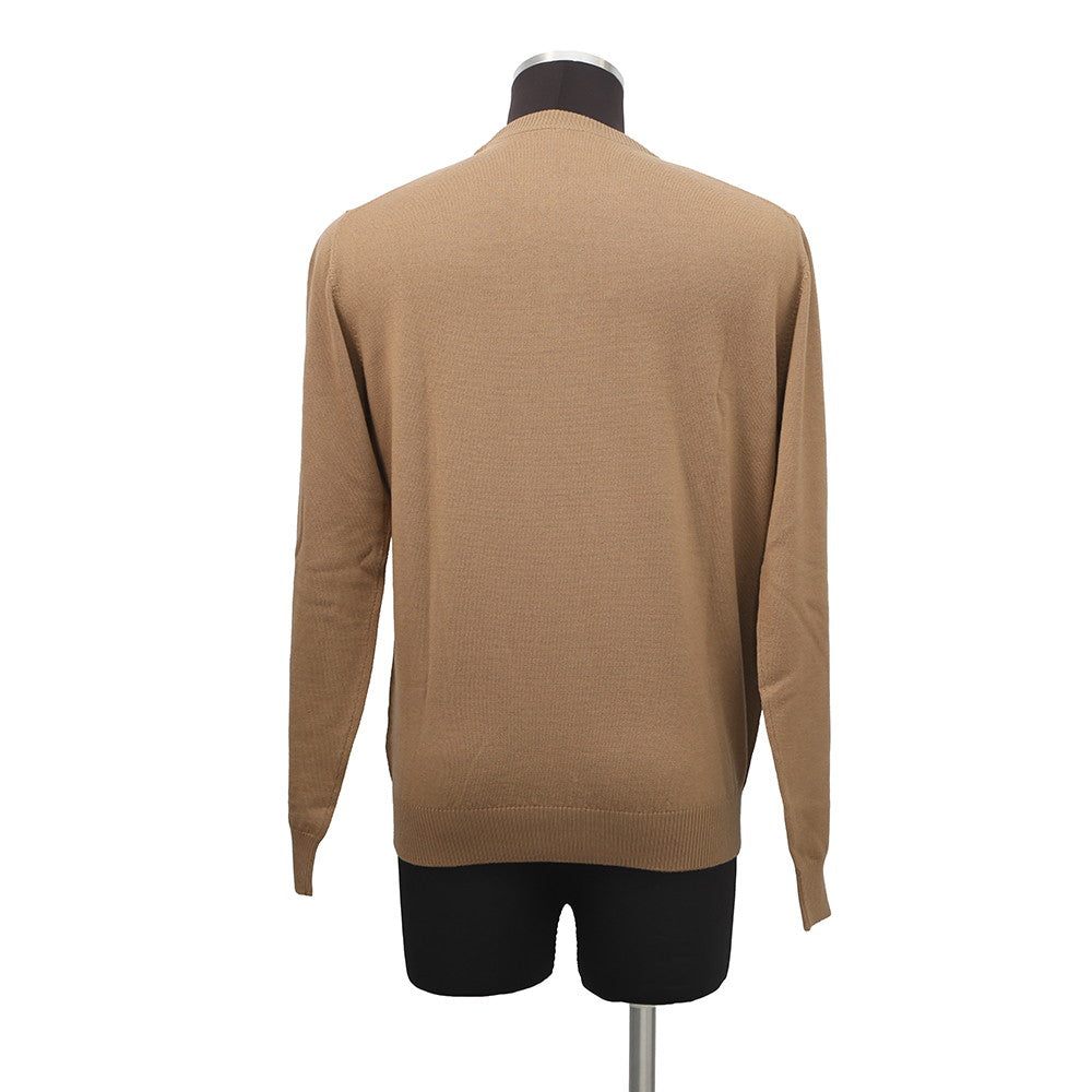 FENDI Logo sweateater Size 48 BrownFZX091 Wool98% Polyurethane2%