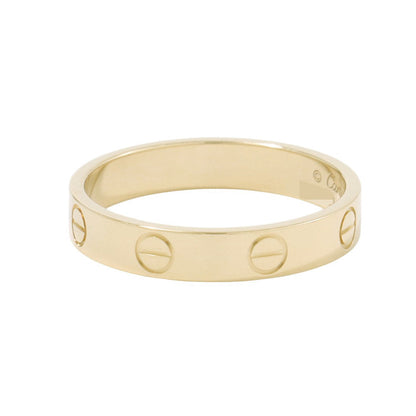 CARTIER Mini Love Ring Size 55/#15B4085055/B4085000 18K Yellow Gold