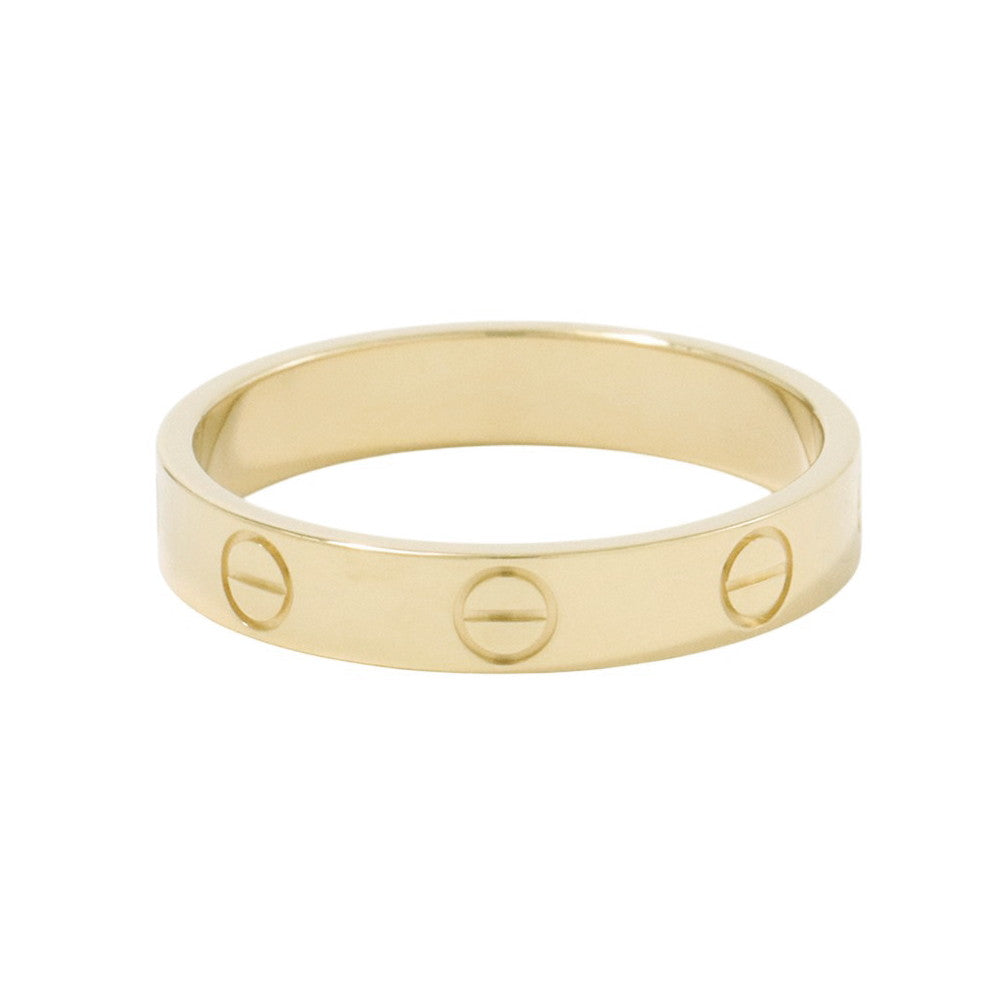 CARTIER Mini Love Ring Size 55/#15B4085055/B4085000 18K Yellow Gold