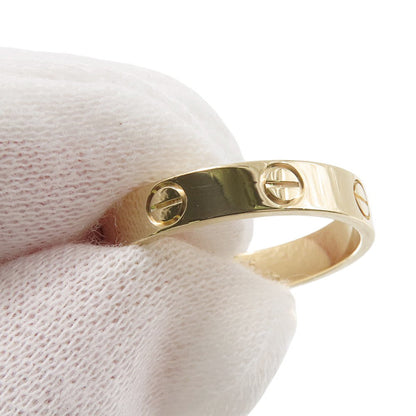 CARTIER Mini Love Ring Size 55/#15B4085055/B4085000 18K Yellow Gold