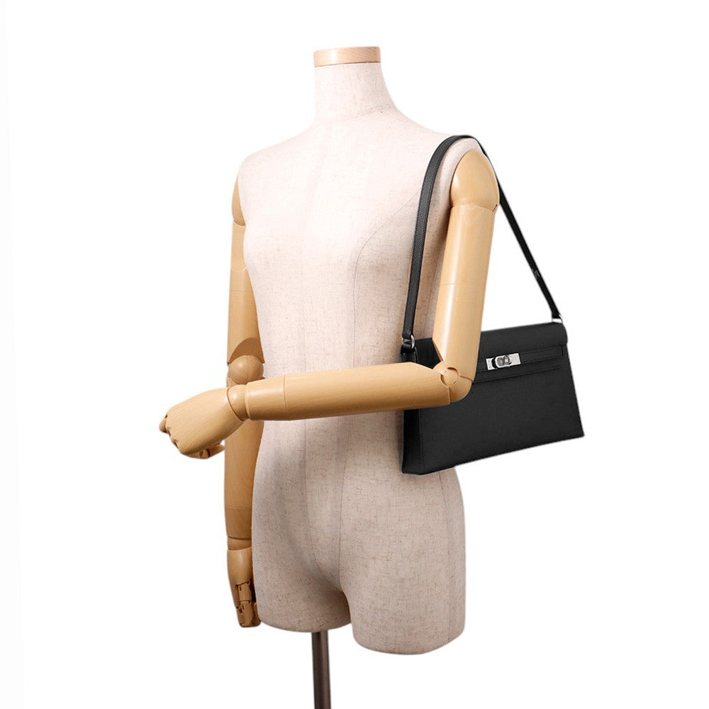 HERMES Kelly Elan Black Epsom