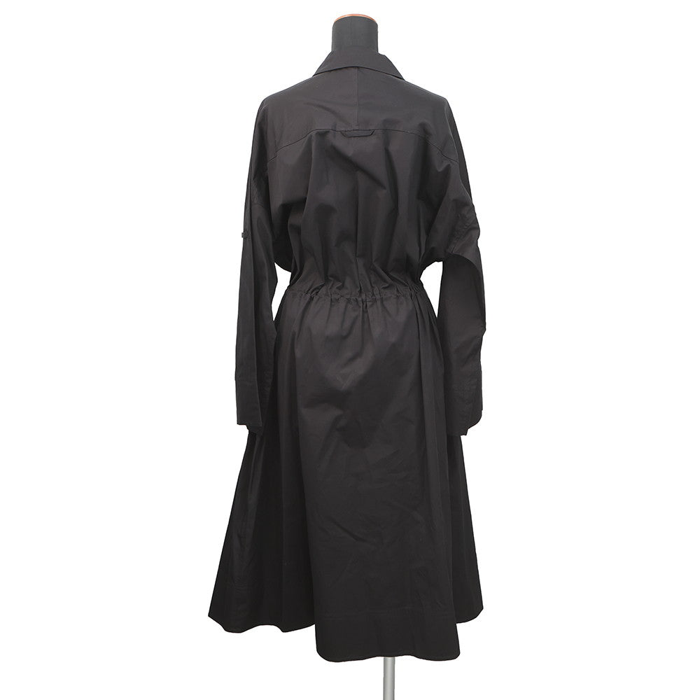 HERMES Shirt dress Crude Selle Size 36 BlackH5E0573DV 0236 Cotton100%