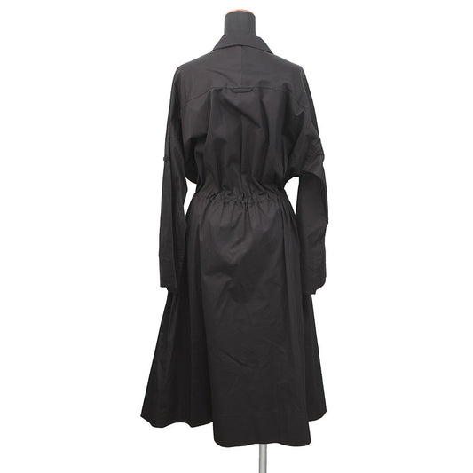 HERMES Shirt dress Crude Selle Size 36 BlackH5E0573DV 0236 Cotton100%