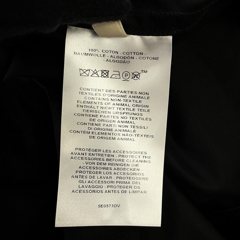 HERMES Shirt dress Crude Selle Size 36 BlackH5E0573DV 0236 Cotton100%