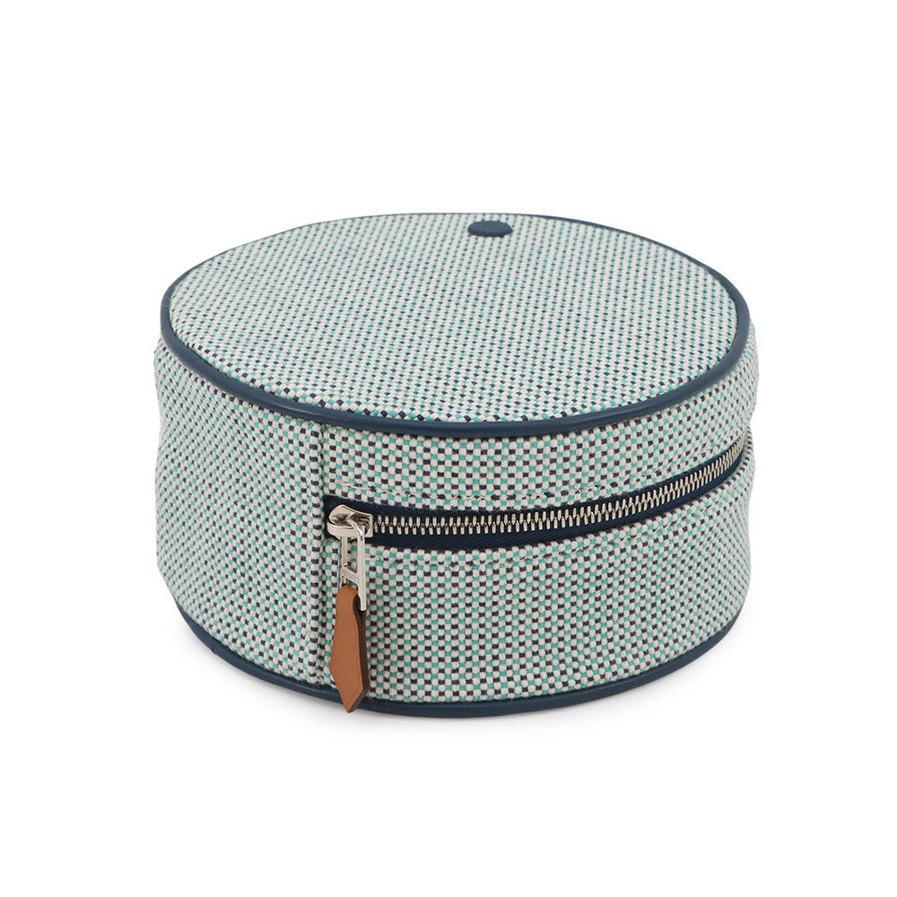 HERMES Pouch Evasion MarineH103605M 03 Cotton 100%