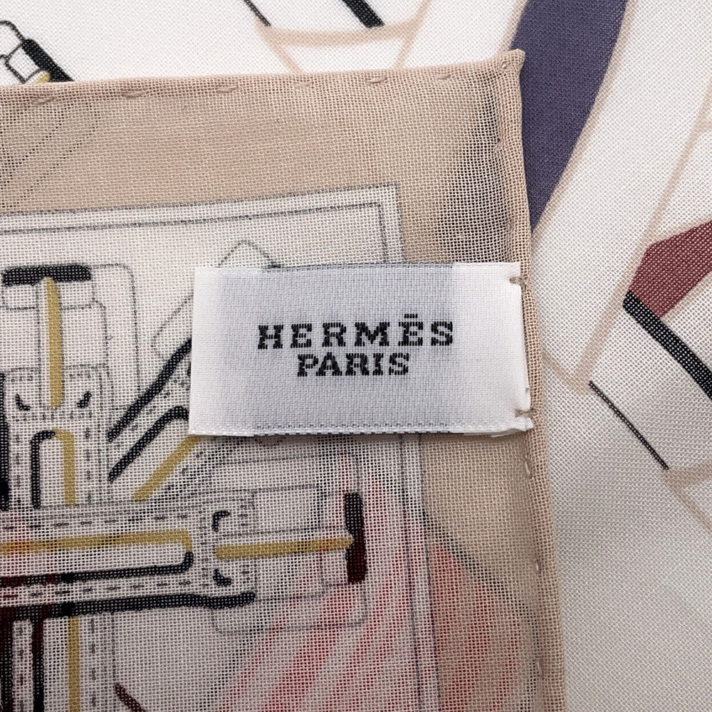 HERMES Handkerchief Sangle Ann Finesse FauveH241038G 03 Cotton 100%