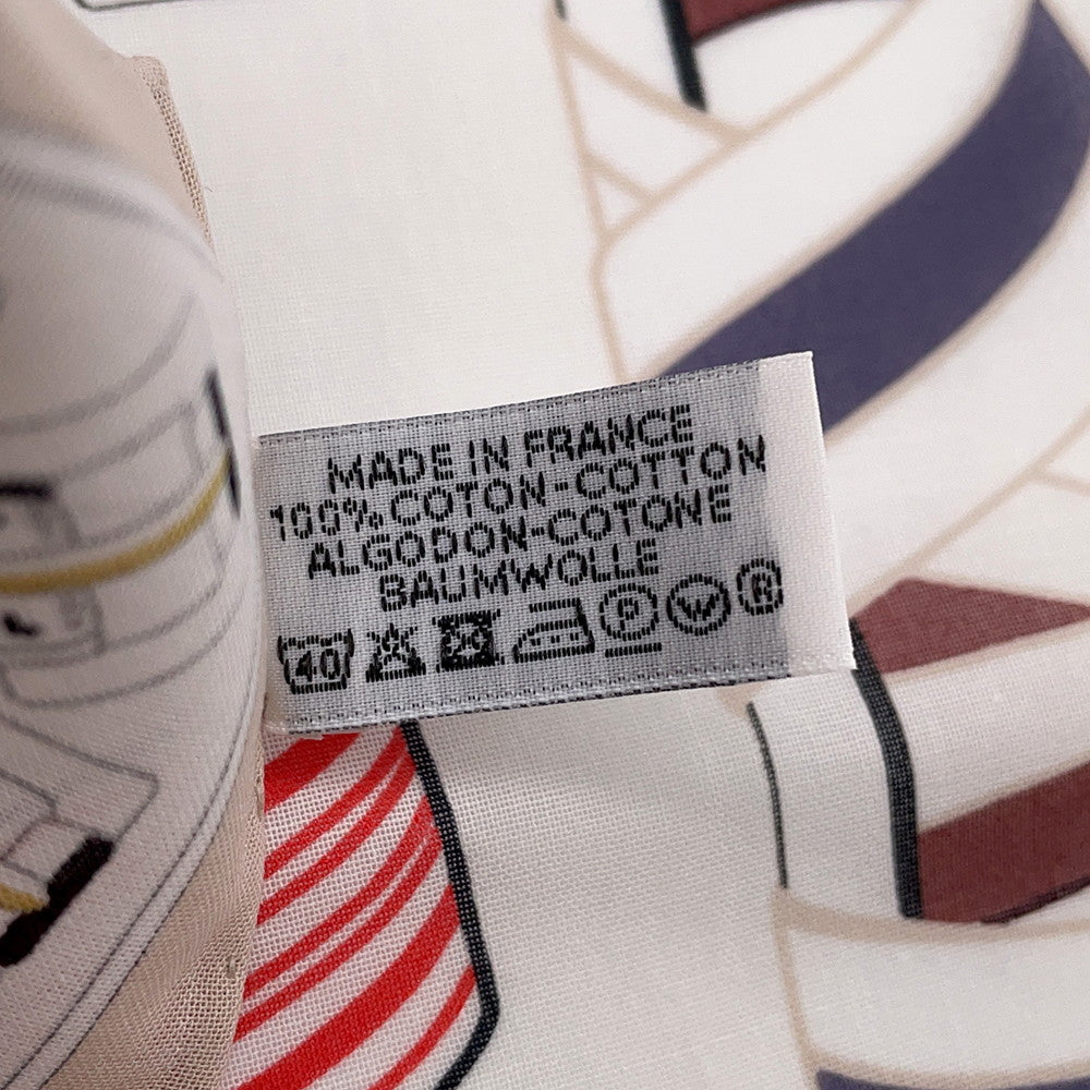 HERMES Handkerchief Sangle Ann Finesse FauveH241038G 03 Cotton 100%