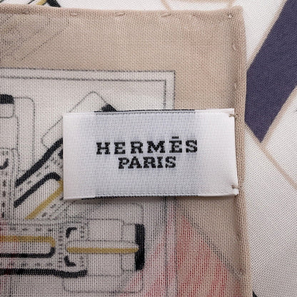 HERMES Handkerchief Sangle Ann Finesse FauveH241038G 03 Cotton 100%