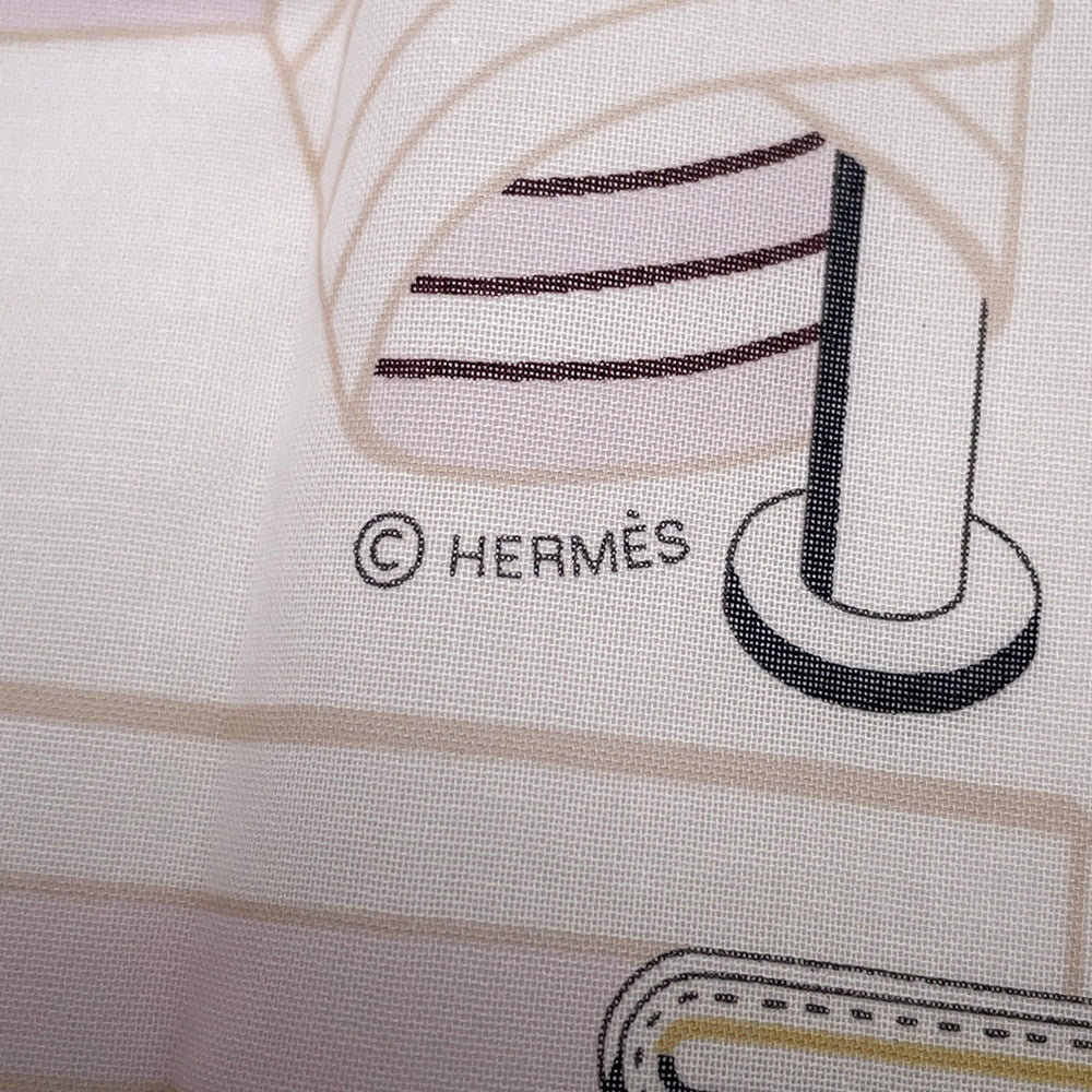 HERMES Handkerchief Sangle Ann Finesse FauveH241038G 03 Cotton 100%
