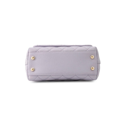 CHANEL Coco handle Light PurpleAS2215 Caviar Leather Size XXS
