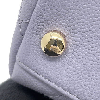 CHANEL Coco handle Light PurpleAS2215 Caviar Leather Size XXS