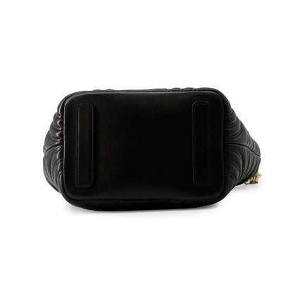 GUCCI GG Marmont Tote Bag Black?847386 Lambskin Size Small