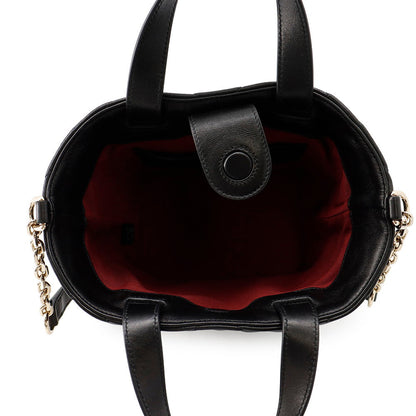 GUCCI GG Marmont Tote Bag Black?847386 Lambskin Size Small