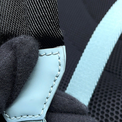 GUCCI Rubber Effect Backpack Light Blue771280 GG rubber effect leather Size Medium
