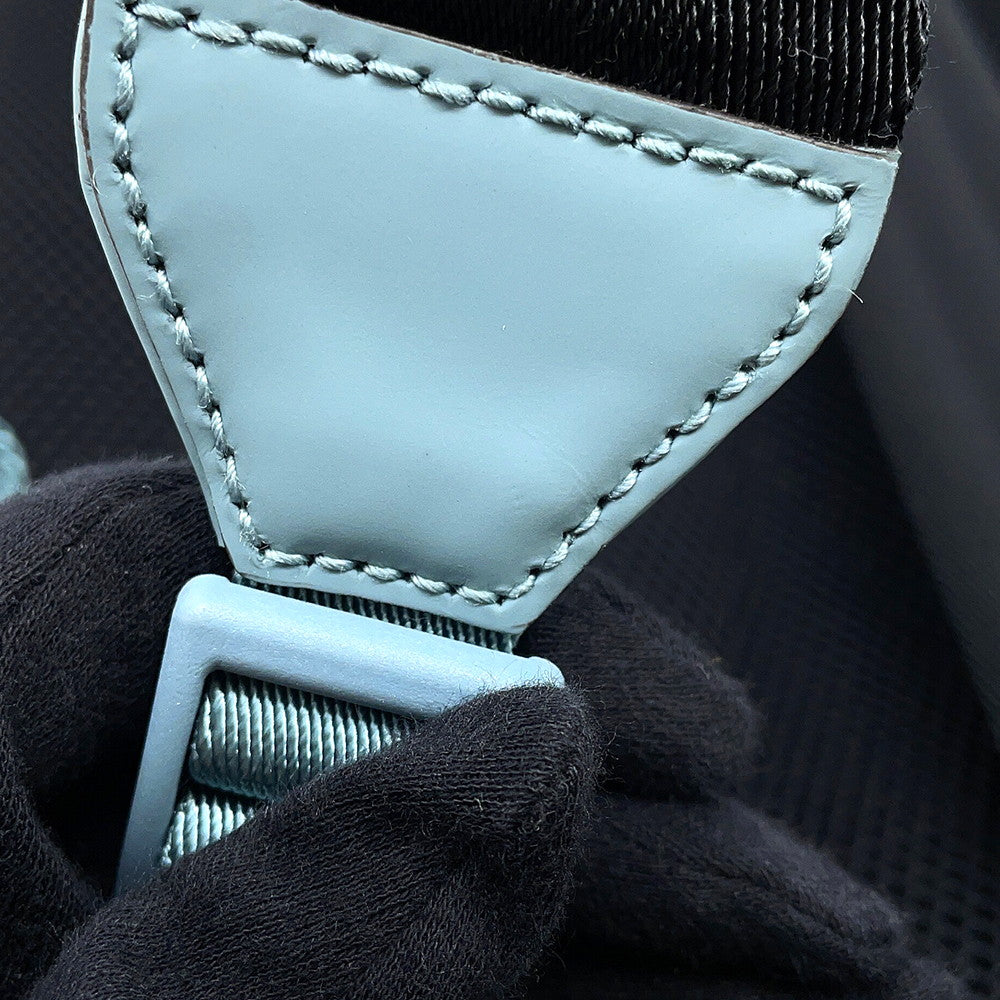 GUCCI Rubber Effect Backpack Light Blue771280 GG rubber effect leather Size Medium