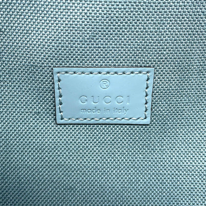 GUCCI Rubber Effect Backpack Light Blue771280 GG rubber effect leather Size Medium