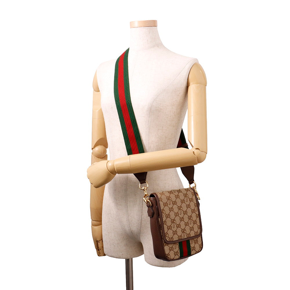 GUCCI GUCCI x Palace Cherie Line Shoulder Bag Beige723142 GG Canvas Leather