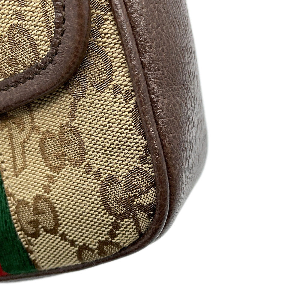 GUCCI GUCCI x Palace Cherie Line Shoulder Bag Beige723142 GG Canvas Leather