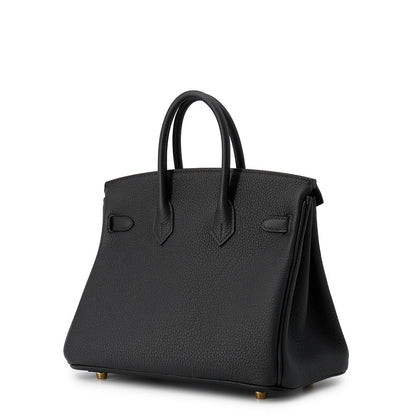 HERMES Birkin Black Togo Leather Size 25