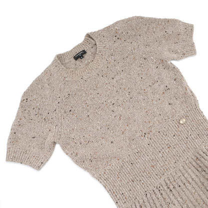 CHANEL Knit design dress Size 36 BeigeP55443 Cashmere100%