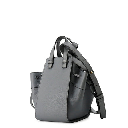 LOEWE Hammock DrawstringBag GrayA538V07X15 Leather Size Mini