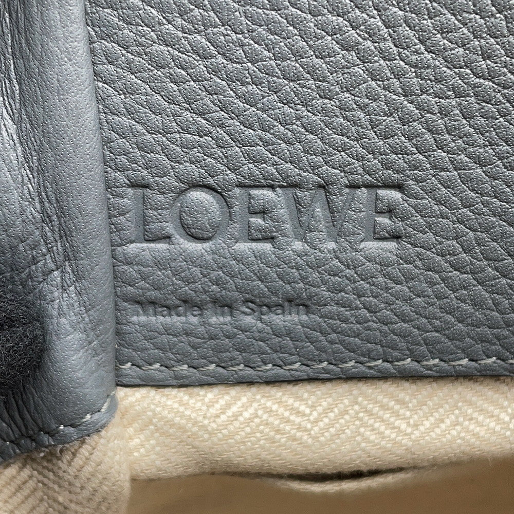 LOEWE Hammock DrawstringBag GrayA538V07X15 Leather Size Mini