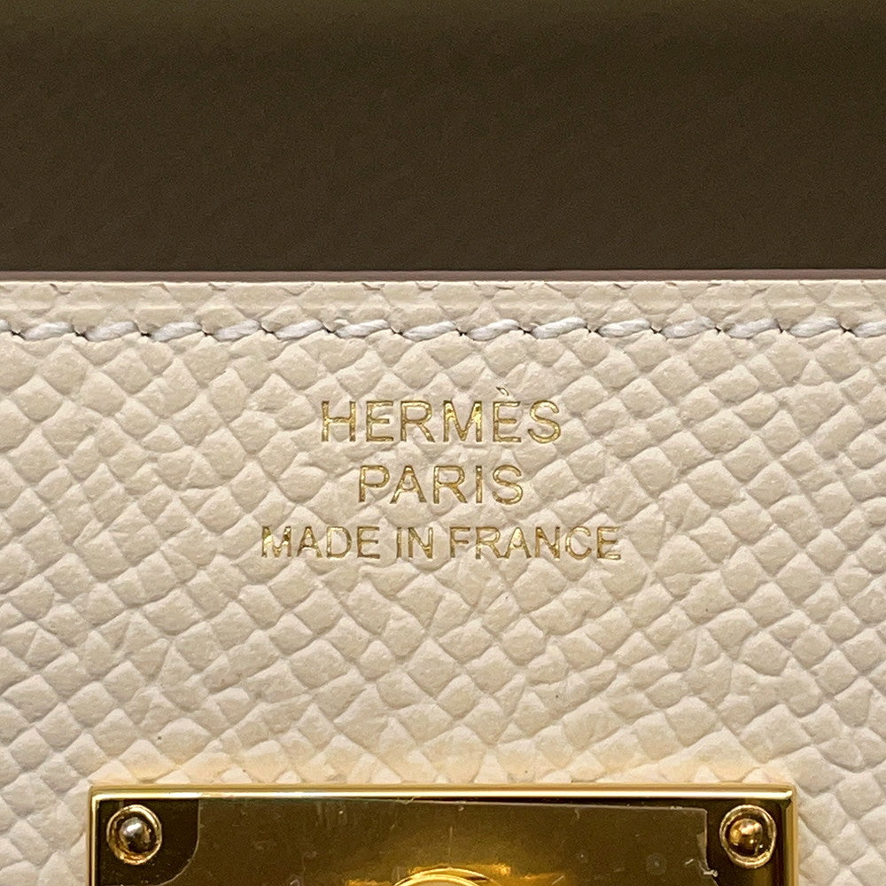 HERMES Kelly Long Wallet To Go Craie Epsom