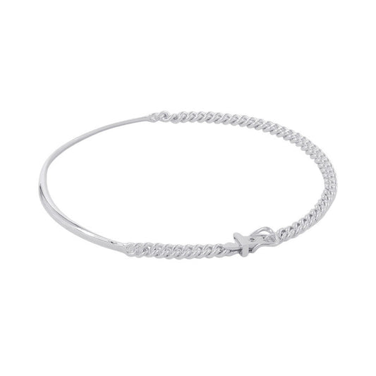 HERMES BoucleSellier Inflexible Necklace Size PM/44 SV925