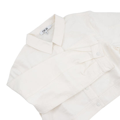 Dior Kids Cropped Jacket CD Heart Size 13A White4WBM11JKTG_Y013 Cotton98% Polyamide1% Cupra1%