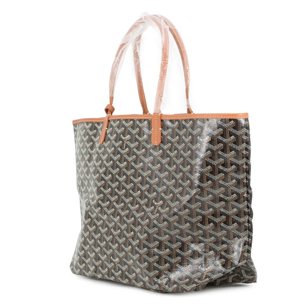 GOYARD Saint Louis BrownSTLOUIPMLTY01CL03P PVC Leather Size PM