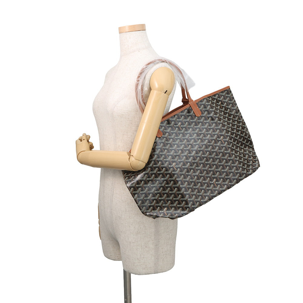 GOYARD Saint Louis BrownSTLOUIPMLTY01CL03P PVC Leather Size PM