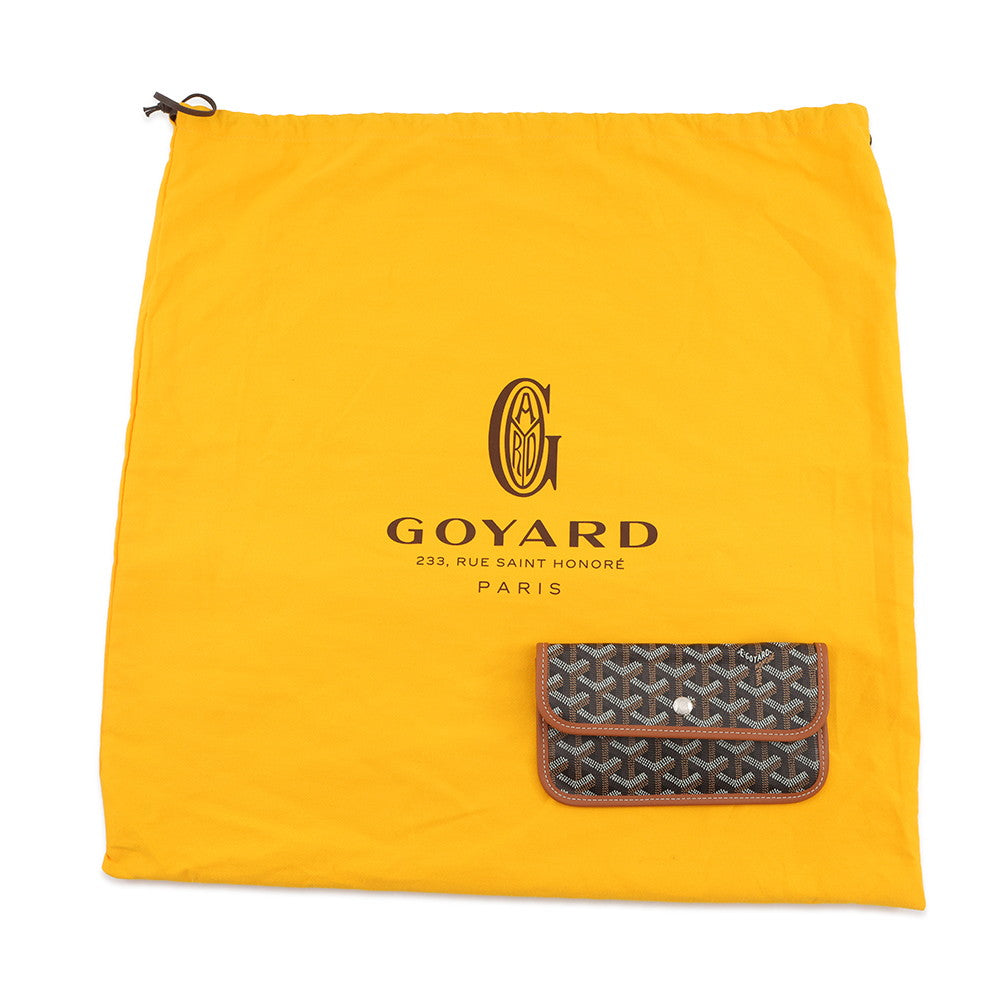 GOYARD Saint Louis BrownSTLOUIPMLTY01CL03P PVC Leather Size PM