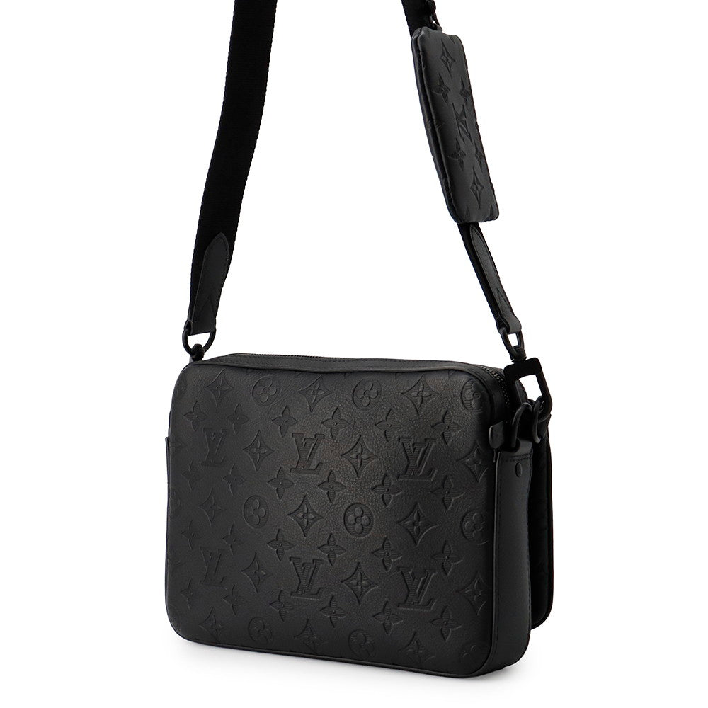 LOUIS VUITTON Trio Messenger NoirM46602 Monogram Shadow