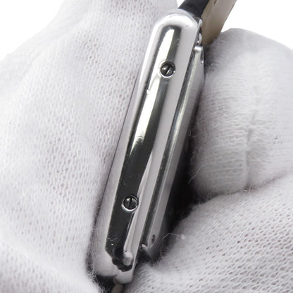 CARTIER tank mast SM H29.5mm×W22mm Stainless Steel Leather Silver DialWSTA0042