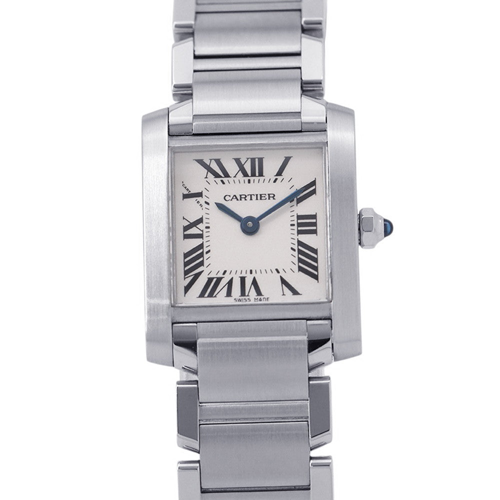 CARTIER Tank francaise SM H25mm×W20mm Stainless Steel Silver DialW51008Q3
